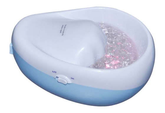Mini Nail Bubble Spa Electric Manicure Bowl With 7 Colors LED 110V-250V